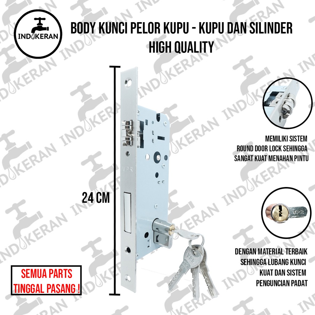 INDOKERAN - Body Kunci Roller Kupu-Kupu - High Quality