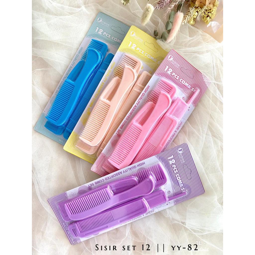 DK Sisir SET 12 In 1 / SET Sisir Rambut Multifungsi Ringan Dibawa