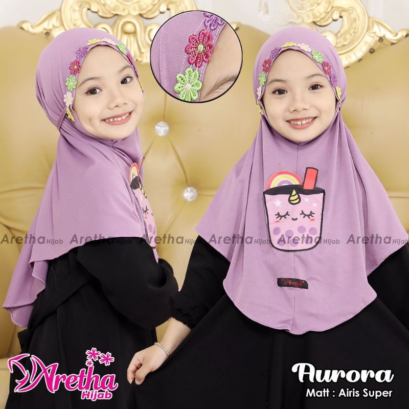 JILBAB INSTAN PLISKET ANAK BOBA