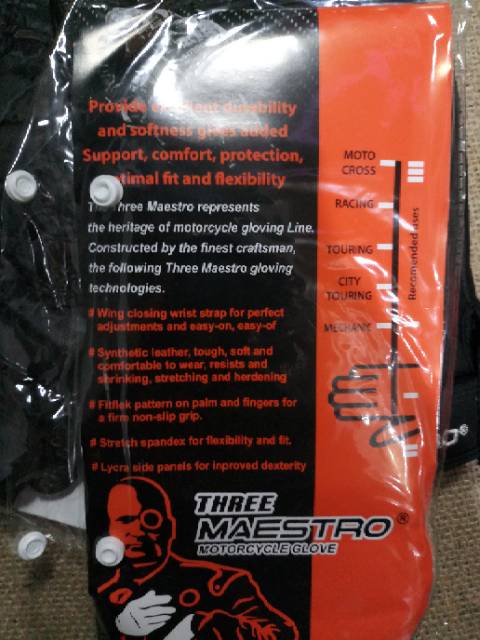 sarung tangan THREE MAESTRO st. tm envelope ff