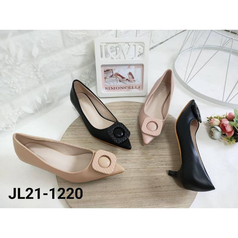 Sepatu tumit 3 cm import wanita murah/ sepatu tumit kerja/ sepatu heels pesta JL21-1220
