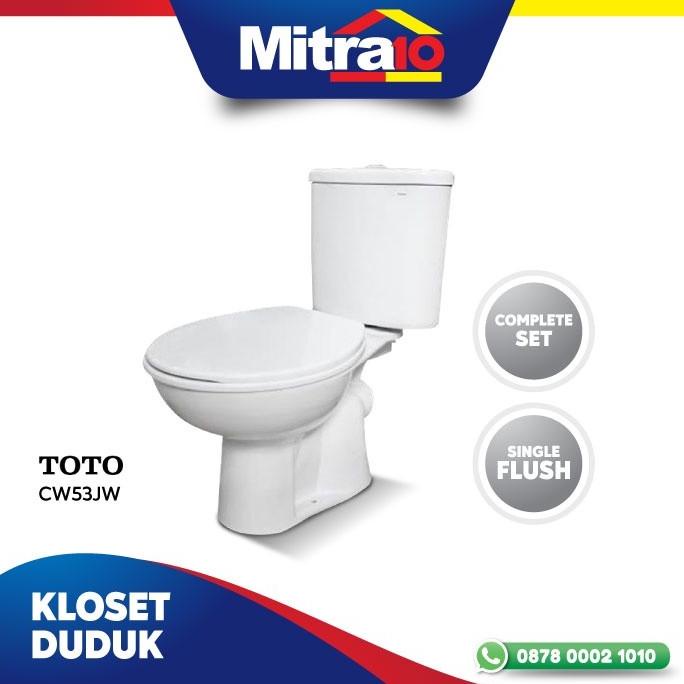 TOTO KLOSET DUDUK CW53JW SINGLE FLUSH DSS3645CE