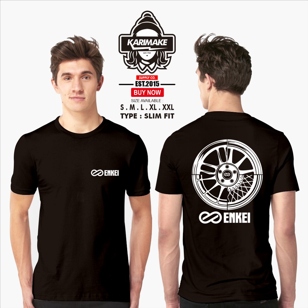 Kaos Baju  Velg Mobil Enkei Wheels Kaos Otomotif  Karimake 