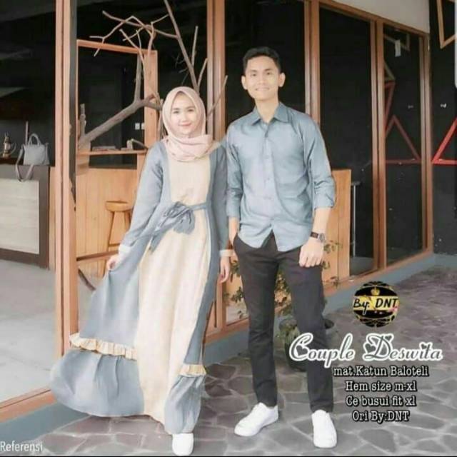 CP DESWITA COUPLE MOSCREPE COUPLE GAMIS RAMADHAN 2021