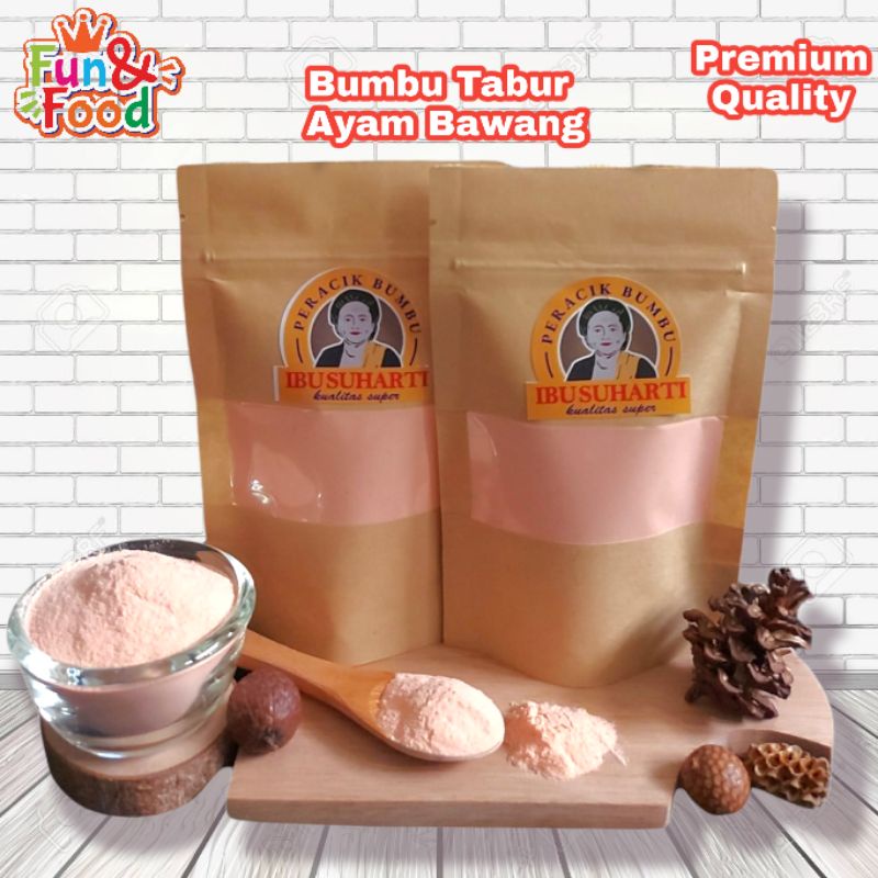 

Ibu Suharti - Bumbu Tabur Ayam Bawang Bubuk Tabur Ayam Bawang Bumbu Keripik Kentang Kualitas Premium