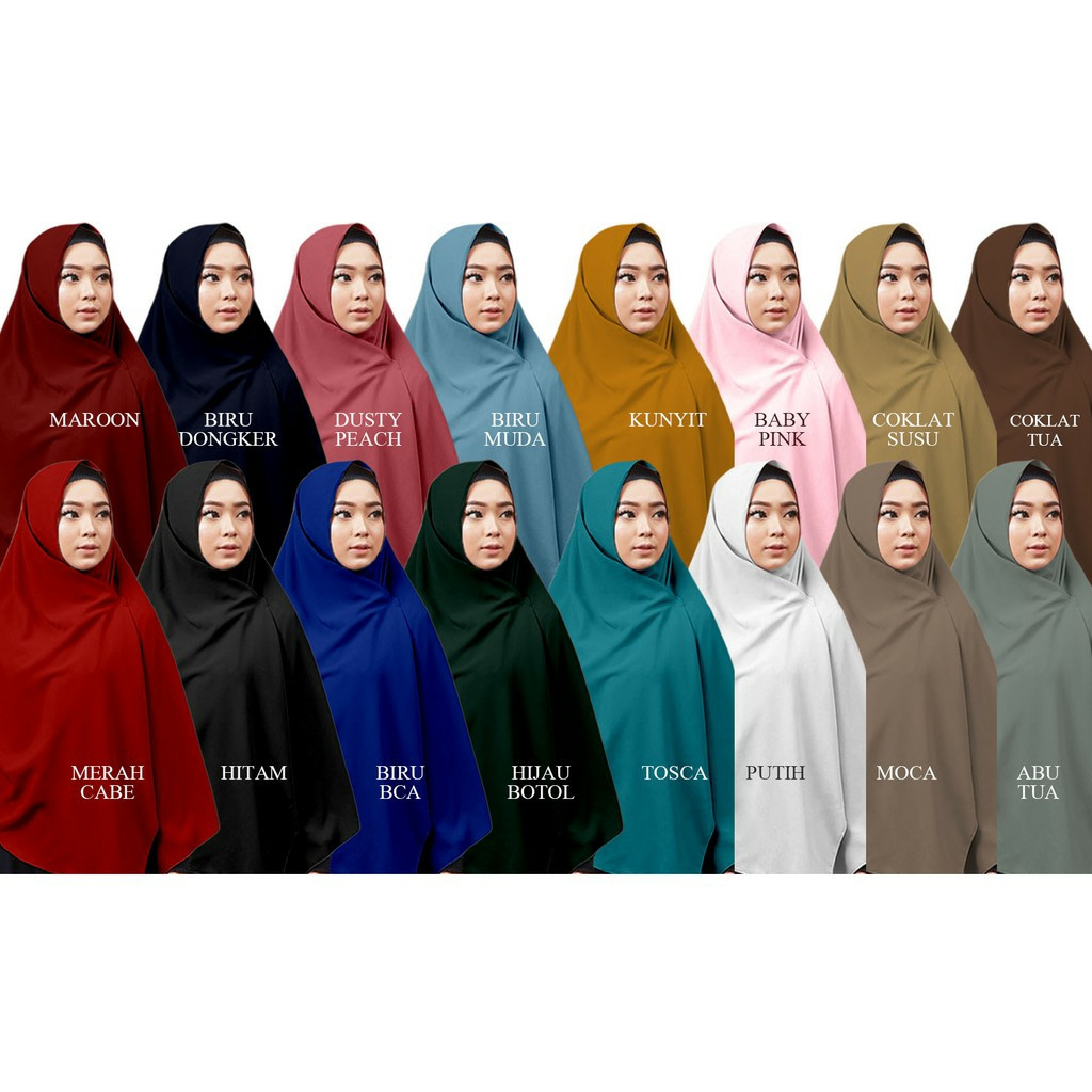 TERMURAH JILBAB SEGI EMPAT 150 X 150 / jilbab jumbo wolfis syari 150 / hijab kerudung jumbo grade A-1