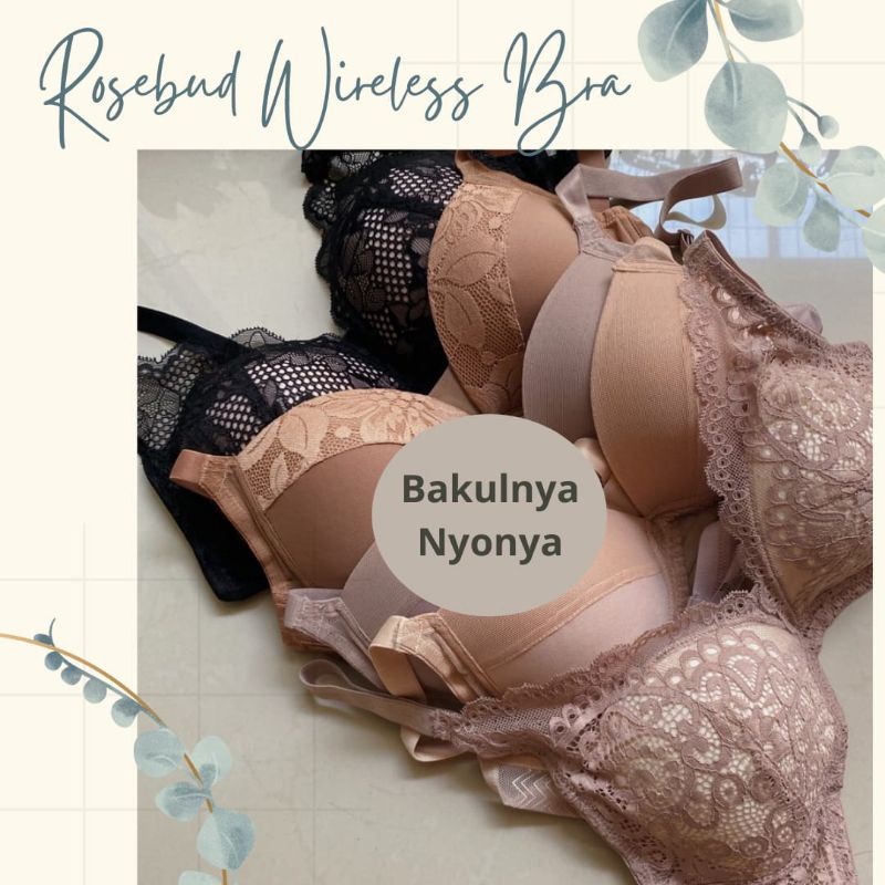 VIVIEN/ROSEBUD WIRELESS BRA (TANPA KAWAT)