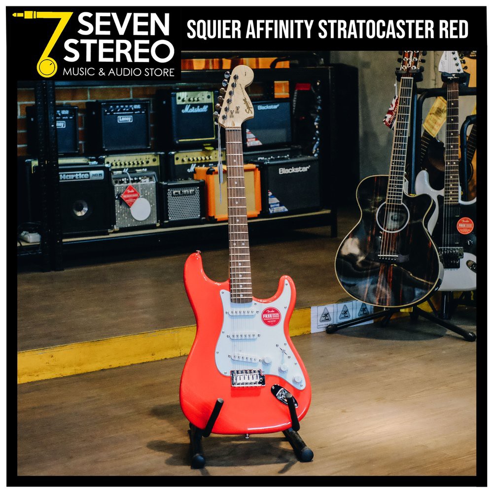 Squier Affinity Stratocaster Race Red Electric Guitar