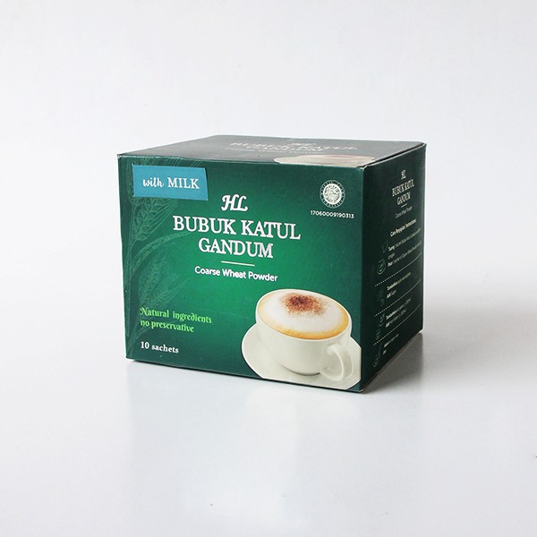 HL BUBUK KATUL GANDUM (SEREAL BEKATUL)  BOX KEMASAN PRAKTIS INSTAN SACHET