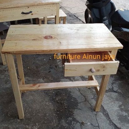 meja laci/kasir/belajar/kerja minimalis dll. kayu jati Belanda.