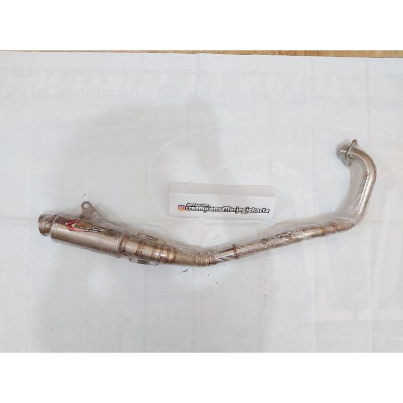 Knalpot Creampie Muffler Jogja Mx king std type cp3 stainless