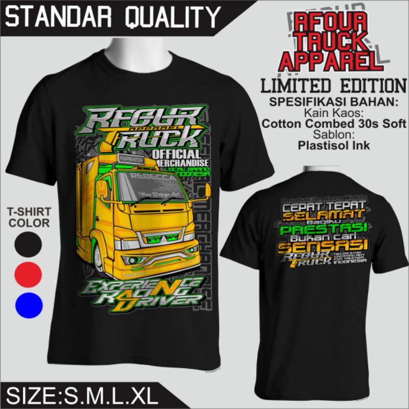 PROMO/OBRAL KILAT/KAOS TRUCK REBECCA/KAOS GAMBAR TRUCK/KAOS TRUCK RFOUR ORIGINAL/Kaos truck mania/kaos truck oleng