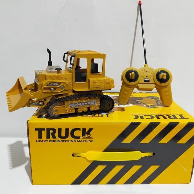 New Mainan Truck Buldozer Konstruksi Remote Control Rc / Ada Lampu