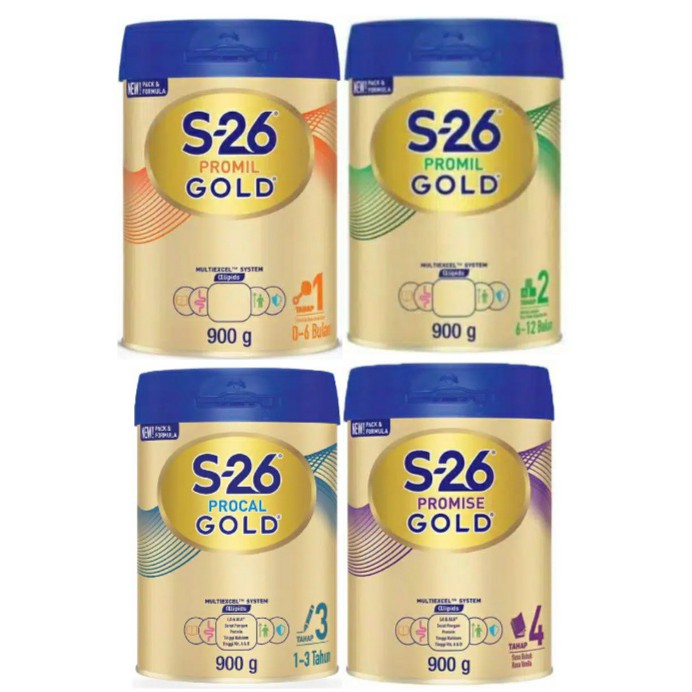 S-26 gold 900gr promil tahap 1/ promil tahap 2/ procal tahap 3/ promise tahap 4 ||S26 900gr wyeth
