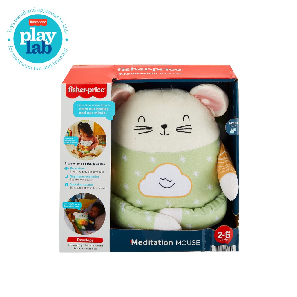 Fisher-Price Meditation Mouse (Soothe Plush) - Mainan Boneka Bayi