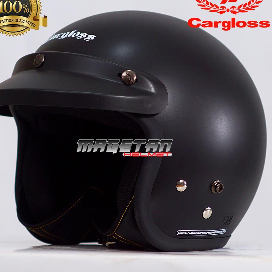 LANGSUNG KIRIM.. Helm CARGLOSS CFM ORIGINAL /1 kg (Retro/Bogo/CFM)_CARGLOSS ORIGINAL HITAM DOFF_HELM