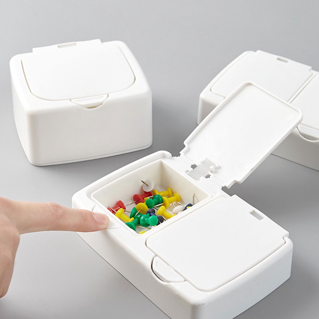 Universal plastic  button storage box / Mini Plastic Organizer Box /  Dental floss Cotton swab organizer Box assortment containers