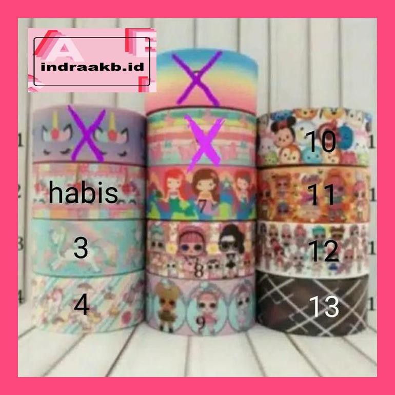 

Indyglpak Pita Grossgrain Motif Ukuran 1.5" Tydra