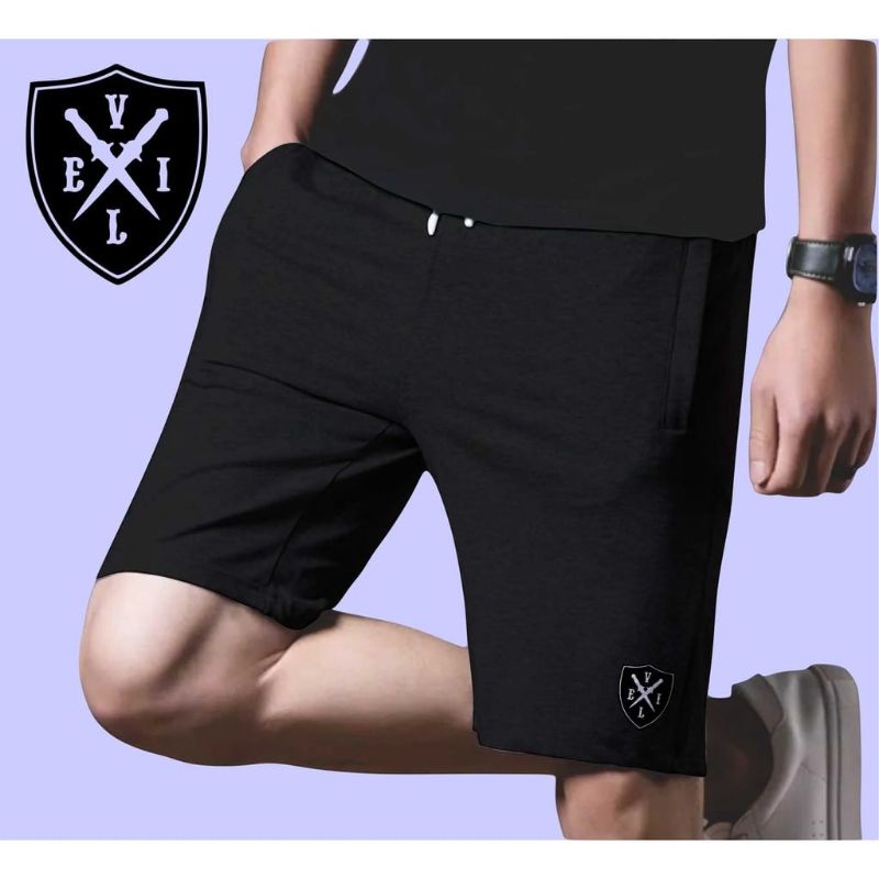 CELANA PENDEK PRIA Distro Kolor Polos Short Pants Dewasa Remaja All Size No 28-34 Termurah Baham BabyTerry