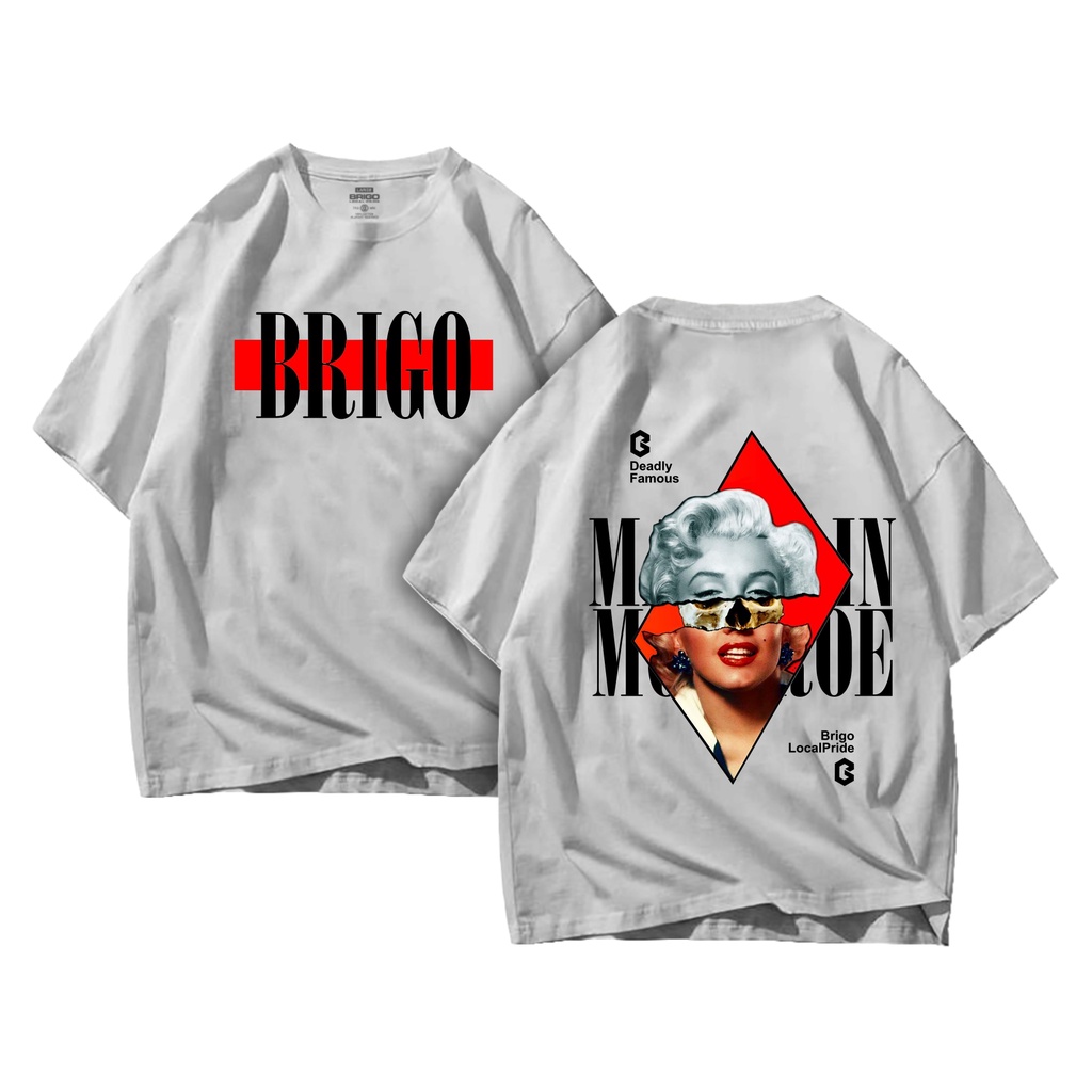 BRIGO Kaos Oversize Marlin Monroe II Kaos Jumbo Size Pria &amp; Wanita II Kaos Oversize II Print DTF