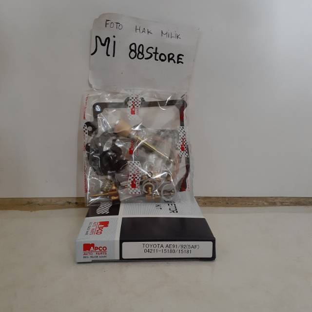 Repair Kit Carburator Karburator Corolla Twincam AE91/92