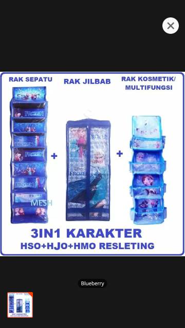 RAK 3IN1 RAK PAKET RAK GANTUNG RAK SEPATU, RAK JILBAB DAN RAK KOSMETIK