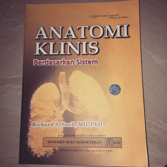 Buku Anatomi Klinis berdasarkan sistem Snell
