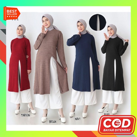 Tunik Jumbo Xl Xxl Xxxl Xxxxl 5L Ld 110 120 130 140 150 (Free Masker) Model Sonja Tunik Kekinian Mod