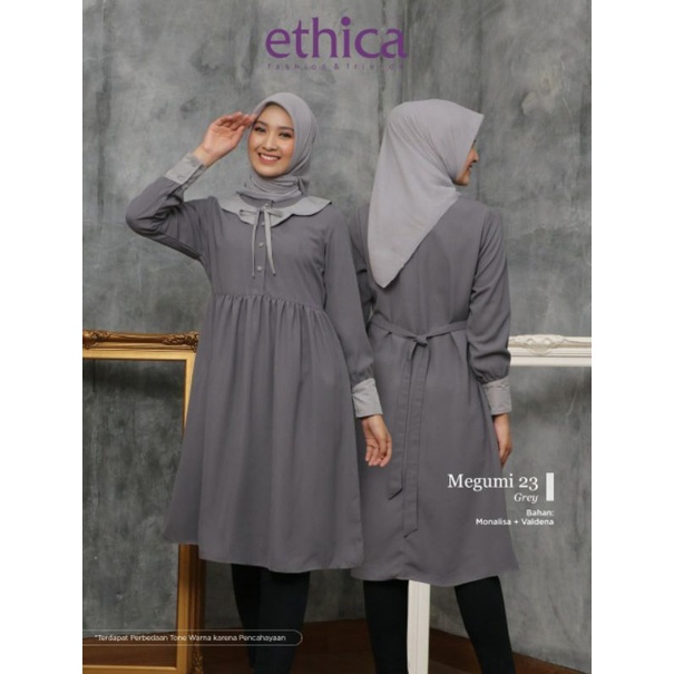 TUNIK ETHICA MEGUMI 23 TUNIK KEREN ADEM CANTIK TUNIK BERKUALITAS BAJU ATASAN MUSLIIMAH fashion muslim