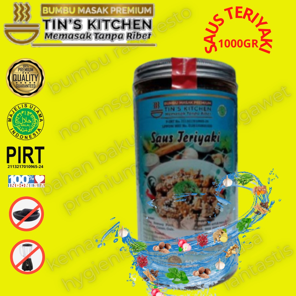 

Bumbu Instan Saus Teriyaki 1000GR Tins Kitchen