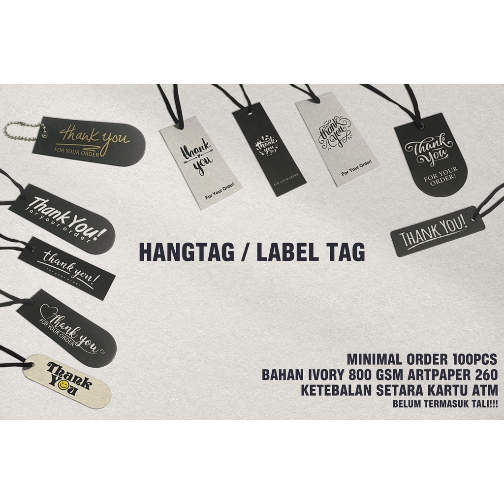 

Pricetag | Hangtag | Label Harga | Label hijab | Label Baju |Tag Kraft murah | Barcode Aksesoris Baju | Thank You Card