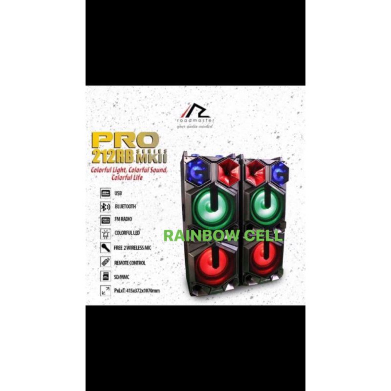 SPEAKER AKTIF ROADMASTER BLUETOOTH PRO 212 RB MKII PRO.212 RB MKII PRO 212 RB MKII