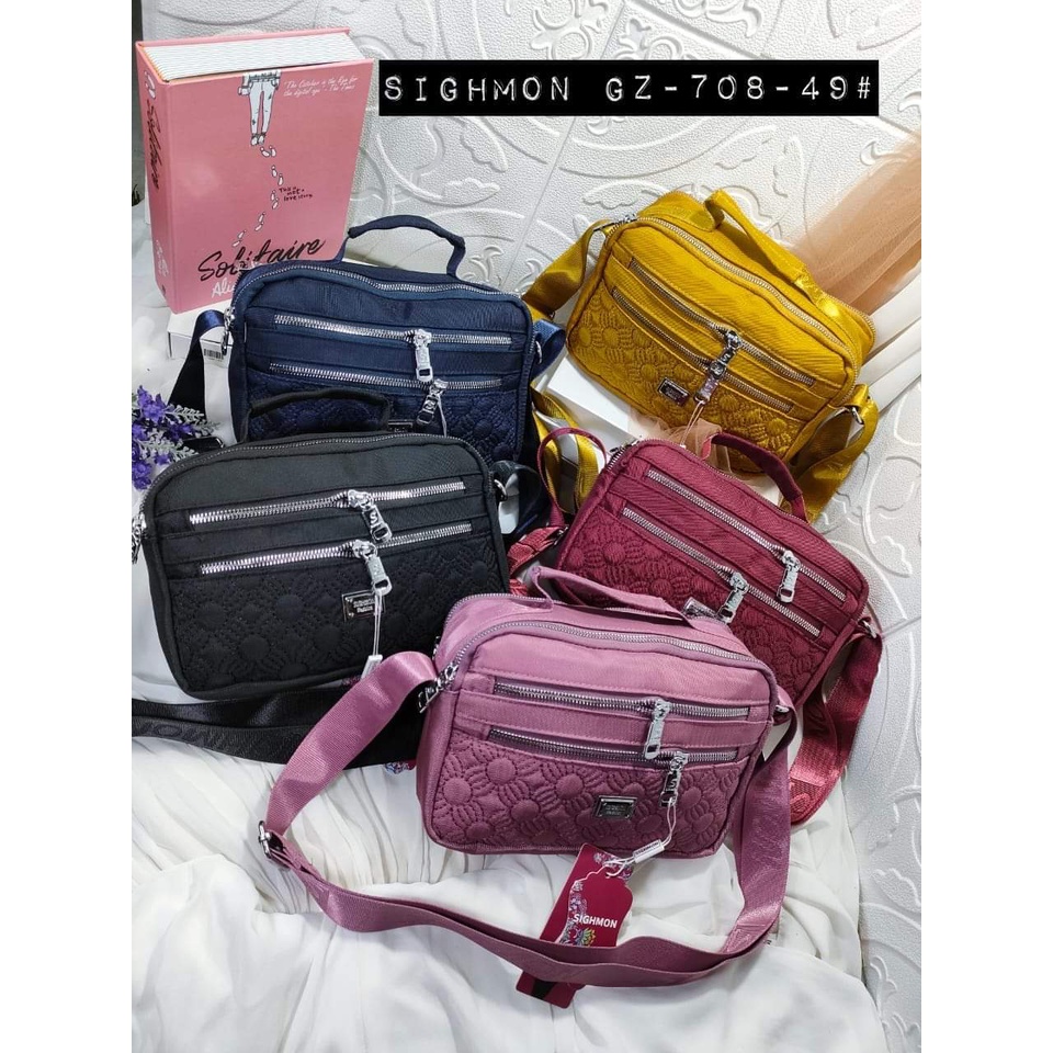 Tas Slempang Sighmon 708 tas selempang jinjing wanita sling bag cewek tenteng asli ori import. Tas Wanita Import Tas Sighmon Best Seller.!!!!