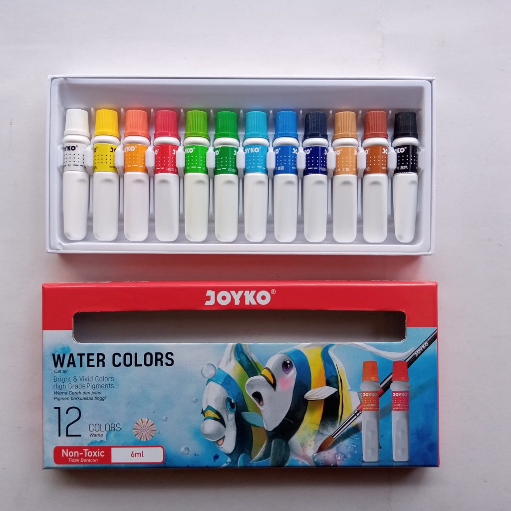 

WATER COLOR I CAT AIR TITI 12 COLOR X 6 ML