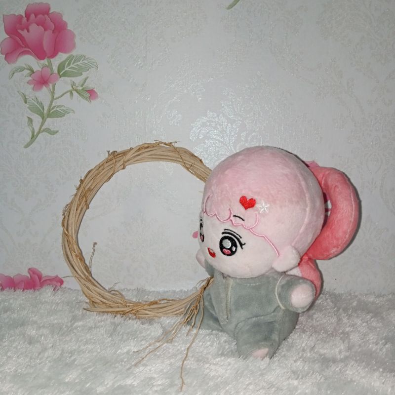 (Mohon Baca Deskripsi) Preloved Boneka EXO Chanyeol Mini Baby 15cm KPop Baju Set Overall Clothes Plu