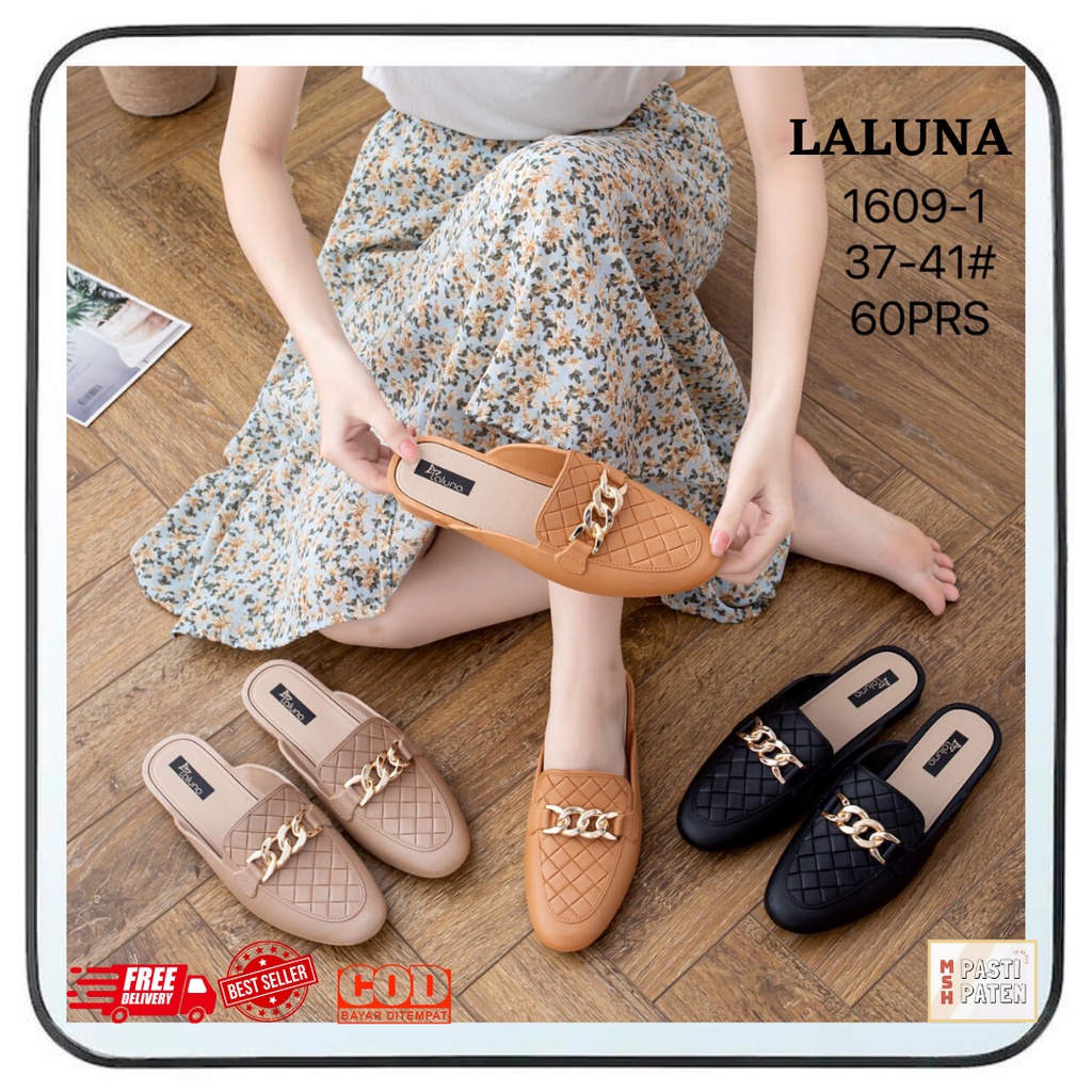 Sepatu sandal slip on impor wanita dewasa Sandal glaiator hys 1609 size 37-41