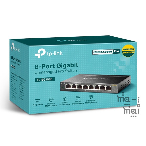 TP-Link Switch TL-SG108E 8-Port Gigabit Unmanaged Pro Switch