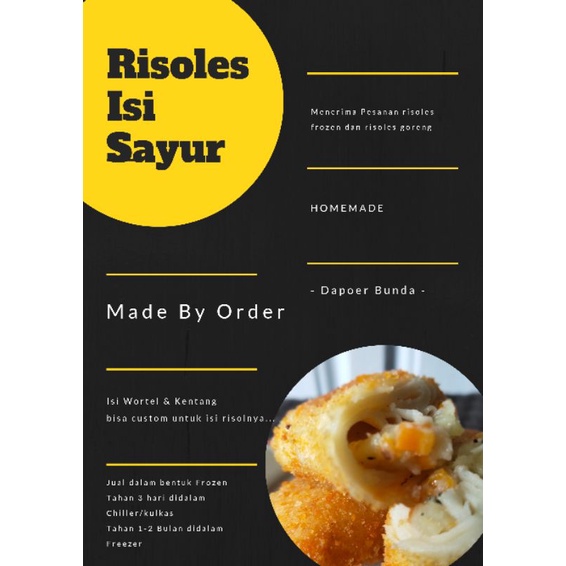 

RISOLES ISI SAYUR