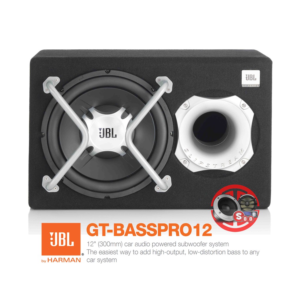 JBL GT-Basspro12 Subwoofer Aktif Mobil SlipStream Port TM