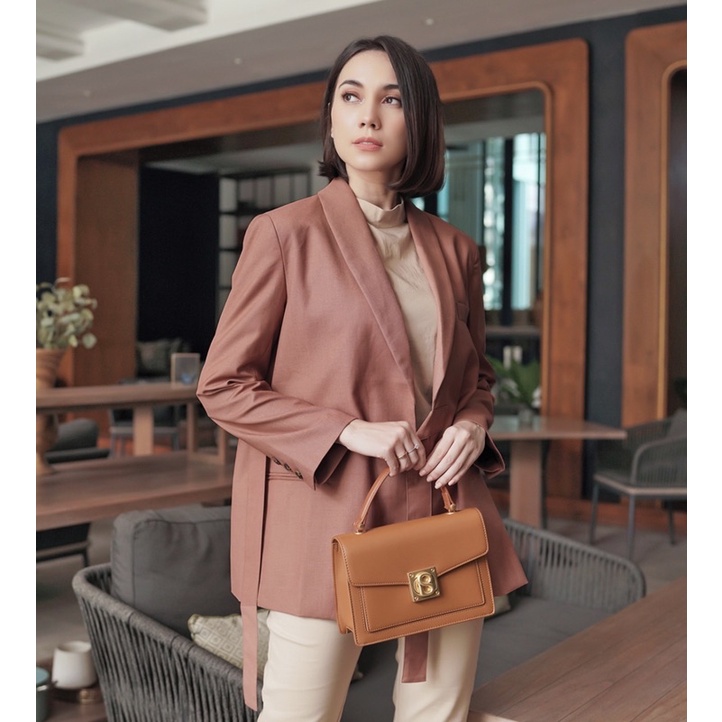 Buttonscarves Kate Bag Brown sugar