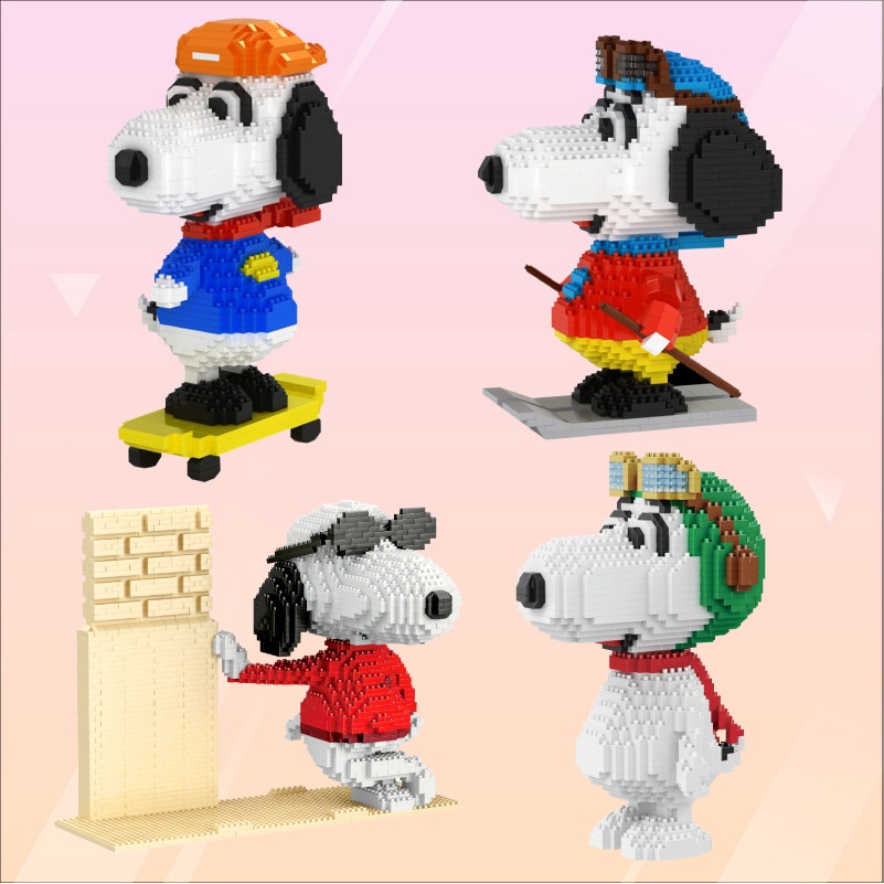 [COD] Snoopy building blocks Mainan Rakitan manual