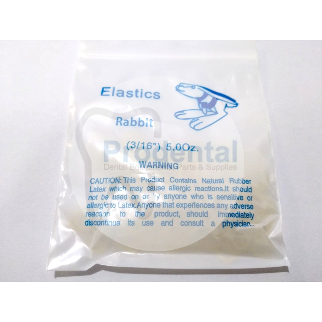 Karet elastik gigi ortho behel dental rubber band elastis karet elastic oz kawat gigi renggang 3/16 5oz