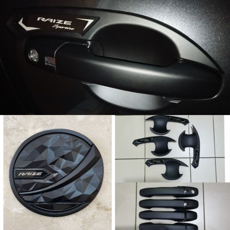 Outer Handle Tank Cover Bensin Toyota Raize Full Hitam doff