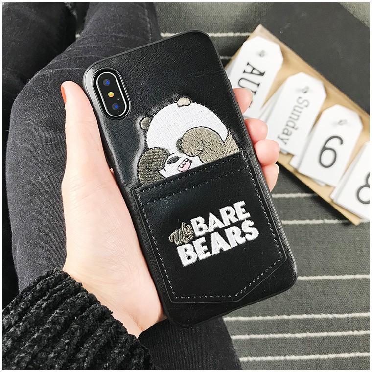 Casing IPhone 11 Pro Max HP 6 6s 6Plus 6sPlus 7 7Plus 8 8plus X XR XS XSMAX Motif We Bare Bears