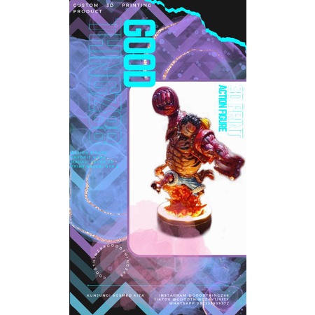 MONKEY D. LUFFY ACTION FIGURE (3D PRINTING) (bisa request anime / hero )
