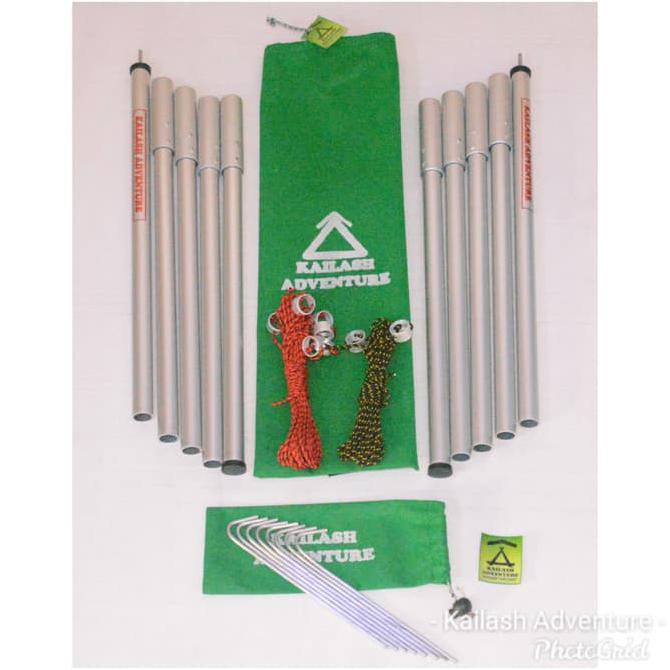Tiang/Frame Flysheet Aluminium (Paket lengkap)