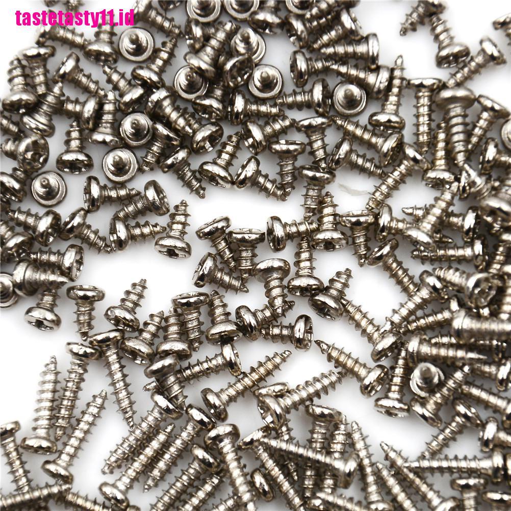 【TTID】100pcs M2 Screw Thread Diameter Round Head Cross Screws Self Tapping Scre