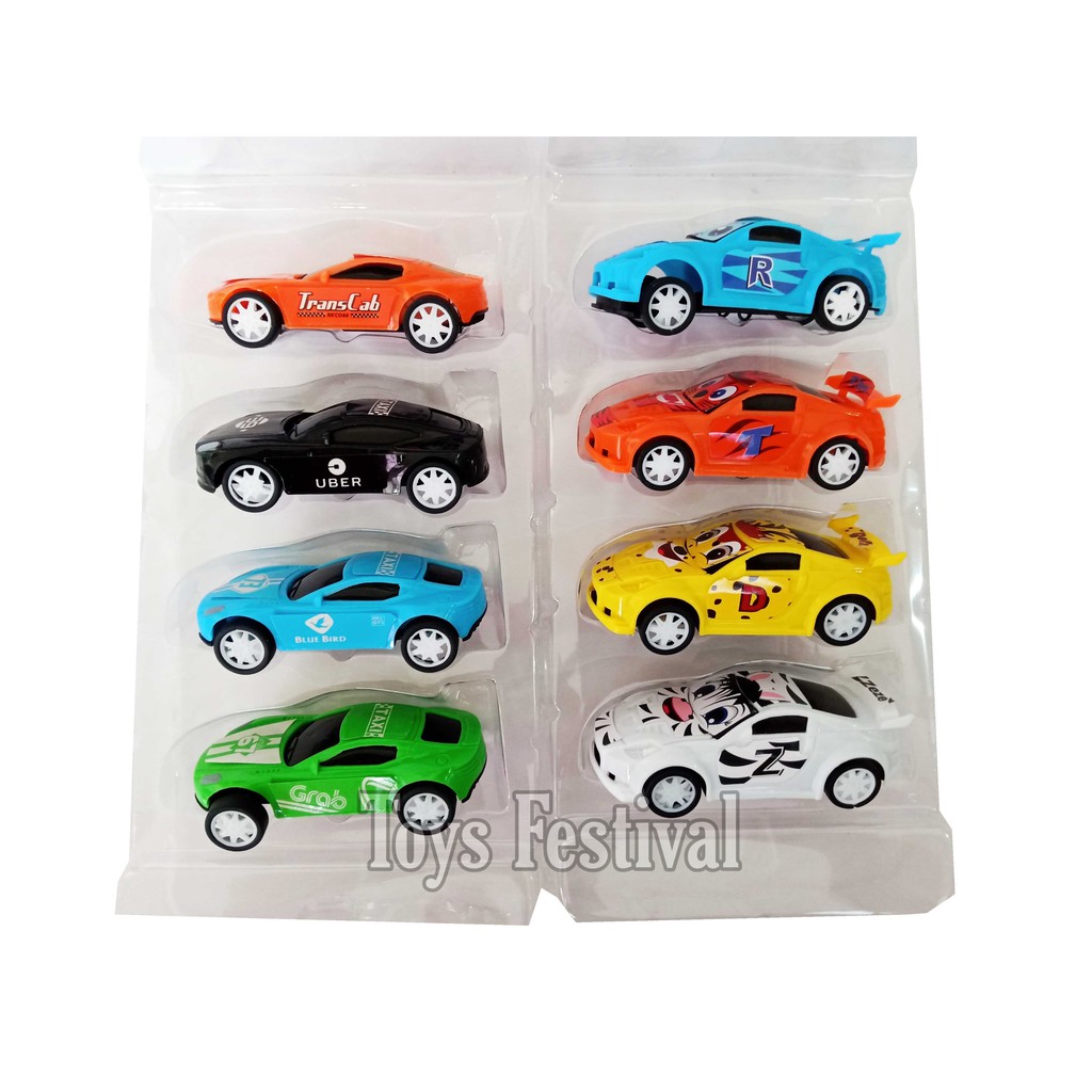 Isi 4 pcs Mainan Mobil Pullback seri Racing City Car