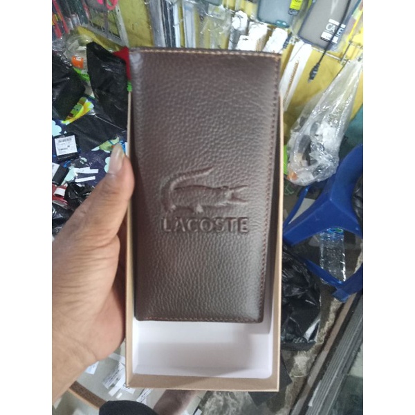 DOMPETKULIT PANJANG /DOMPET KULIT PRIA / DOMPET KULIT LACOSTE /DOMPET KULIT IMPOR Levis lacoste