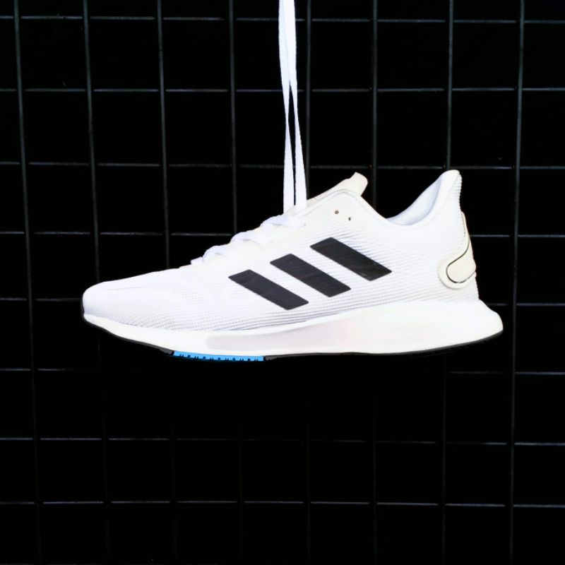 Adidas Galaxar Bounce White Black Sol Blue 100% ORIGINAL BERGARANSI BNWB TERMURAH / SEPATU CLASSIC C